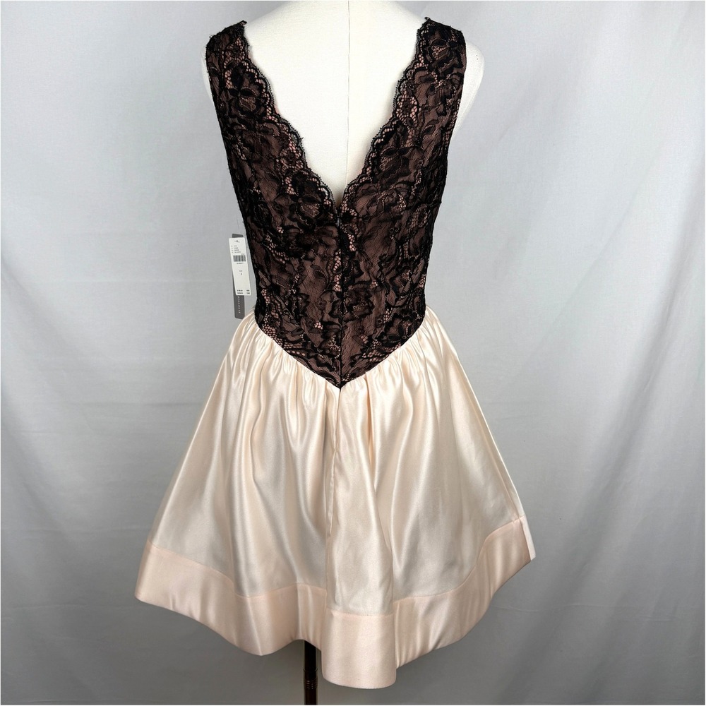 NWT Maeve Anthropologie Twofer Basque Waist Mini Dress 4 Coquette Audrey Hepburn - Picture 4 of 9
